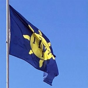 Drapeau de la fédération internationale naturiste